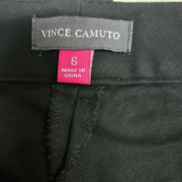 VINCE CAMUTO | Black Cropped Capri/Ankle Pants sz 6 - Picture 7 of 8